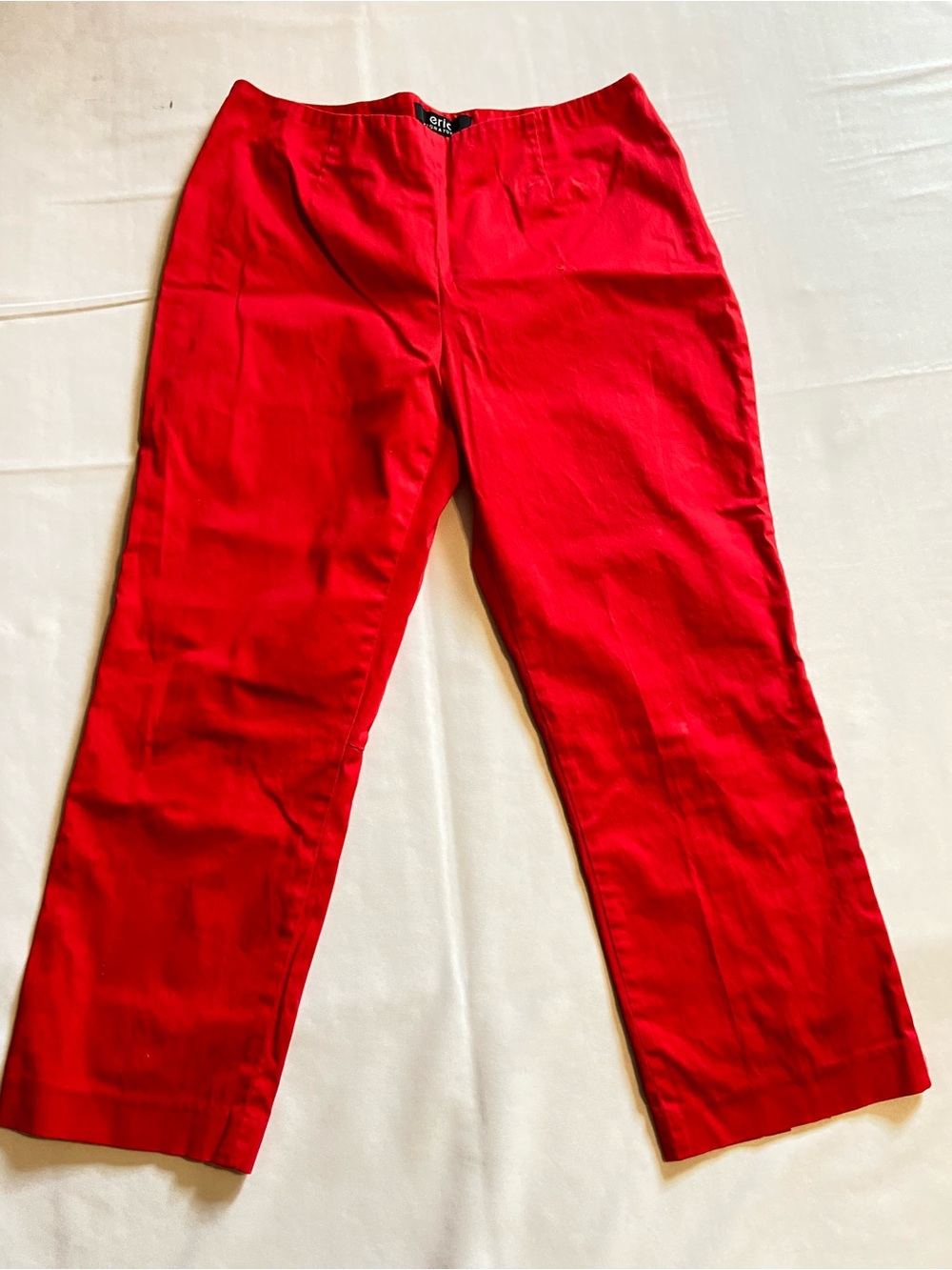 Women's Eric Signature Bright Red Capri Summer Pants Size 6
